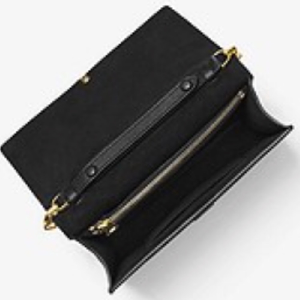 SOLD ⛔️Authentic MK Collection Yasmeen Calf Leather Studs - Picture 3 of 8